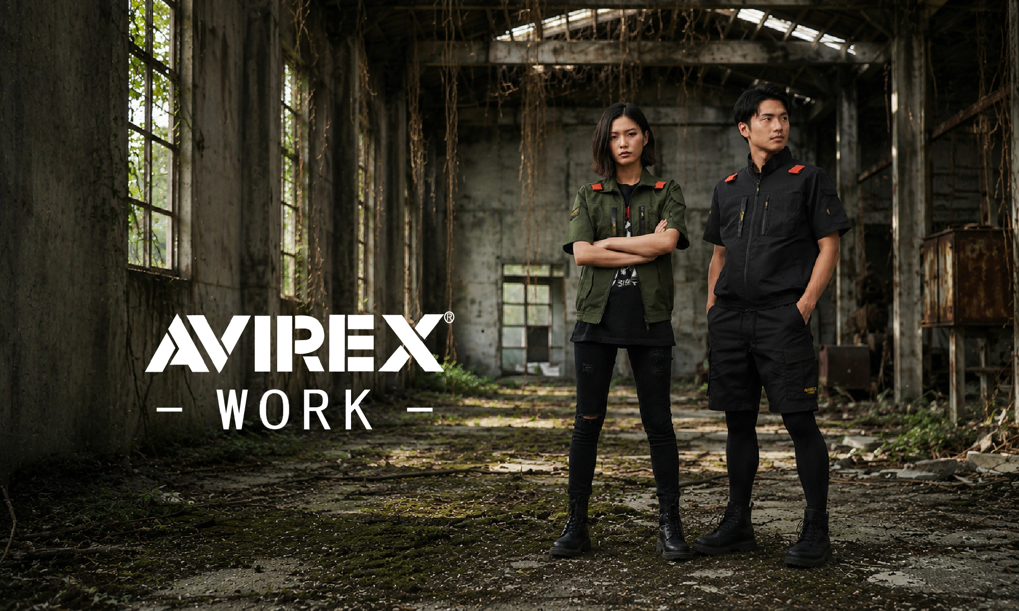 AVIREX WORK ブランドビジュアル バナー1